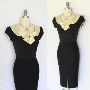 Stop Staring Alicia Estrada dress pin up bombshell rockabilly retro pencil Black